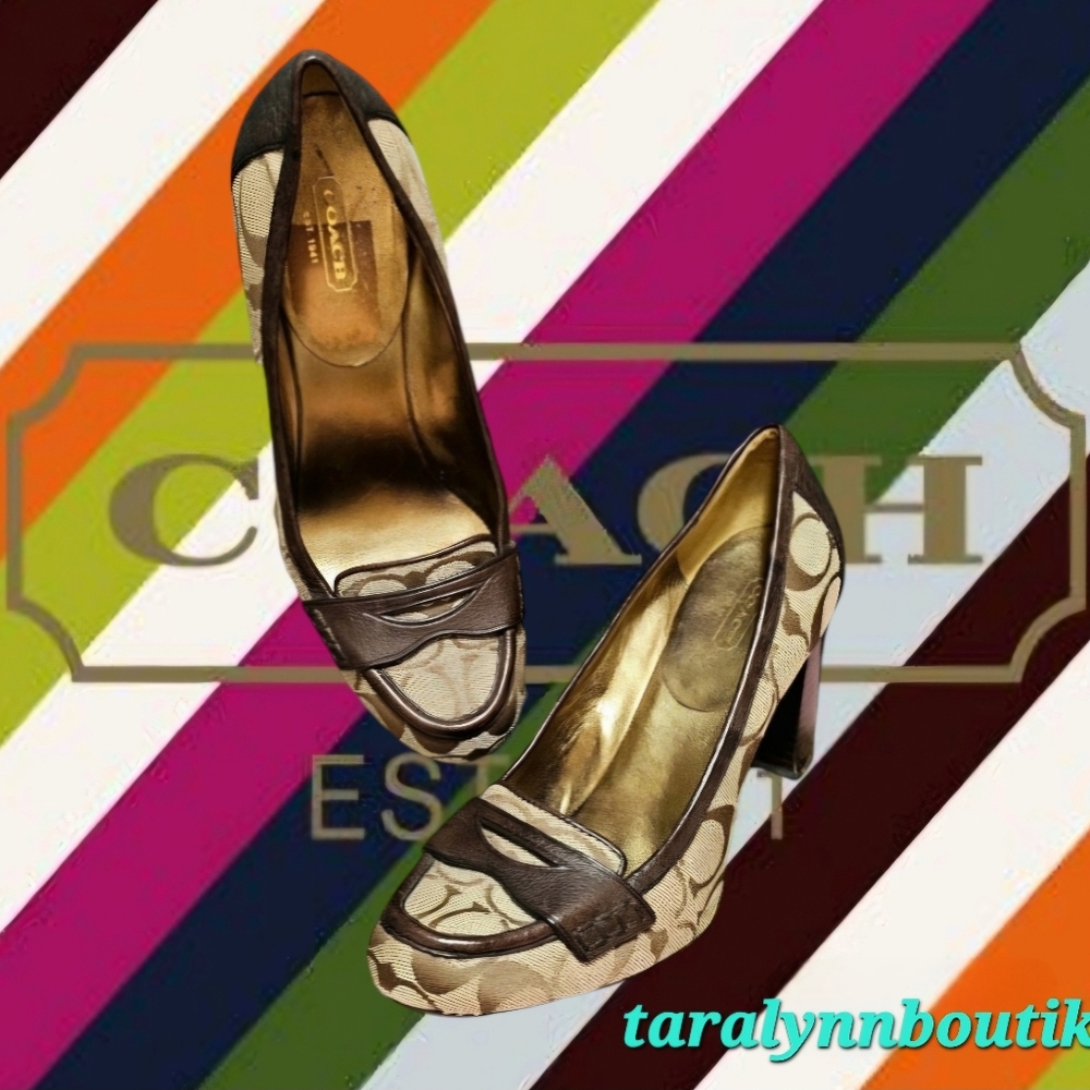 Coach Signature Heeled Loafer
